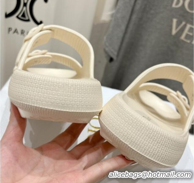 Grade Quality Dior Rubber Slide Sandals D71724 White