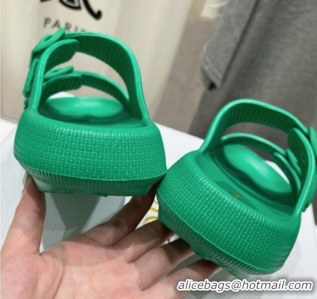 Best Product Dior Rubber Slide Sandals D71725 Green