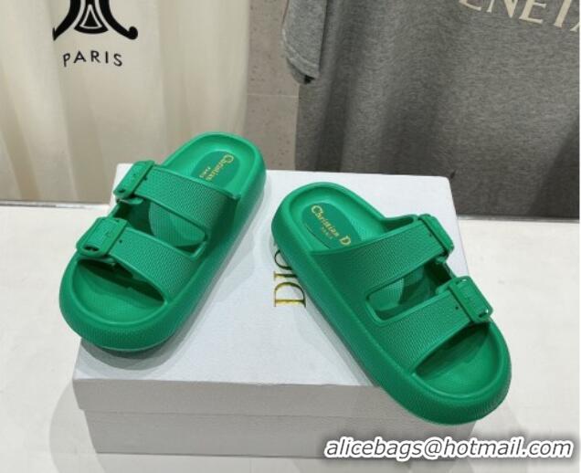 Best Product Dior Rubber Slide Sandals D71725 Green