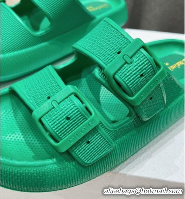 Best Product Dior Rubber Slide Sandals D71725 Green