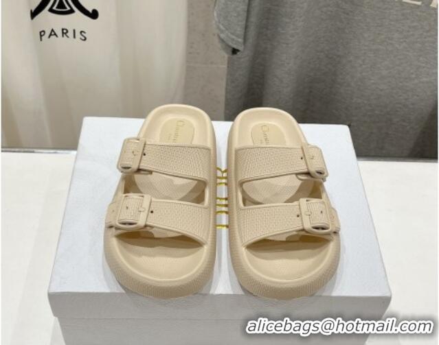 Best Price Dior Rubber Slide Sandals D71726 Beige