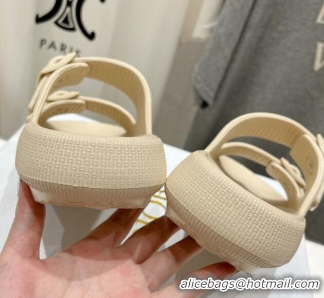 Best Price Dior Rubber Slide Sandals D71726 Beige