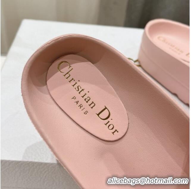 Cheapest Dior Rubber Slide Sandals D71727 Pink