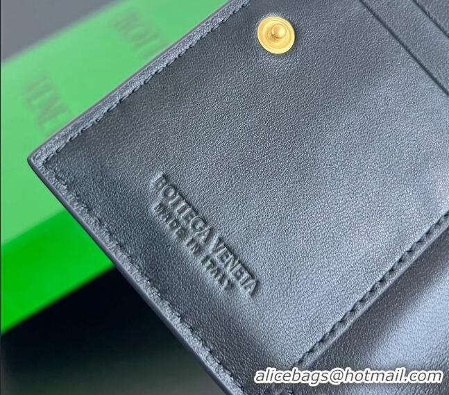 Inexpensive Bottega Veneta Intrecciato Leather Small Bi-Fold Wallet 742330 Green/Multicolor 2024