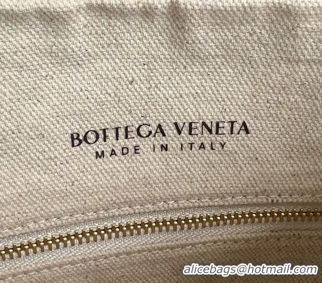 Discount Bottega Veneta Medium Gemelli Shoulder Bag in Leather and Raffia Straw Fondant 786347 Brown 2024