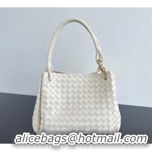 Promotional Bottega Veneta Large Parachute Shoulder Bag in Intrecciato Leather 796571 Sea Salt 2024