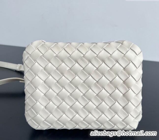 Promotional Bottega Veneta Small Parachute Shoulder Bag in Intrecciato Leather 796569 Sea Salt 2024