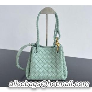 Promotional Bottega Veneta Small Parachute Shoulder Bag in Intrecciato Leather 796569 Sauge Green 2024