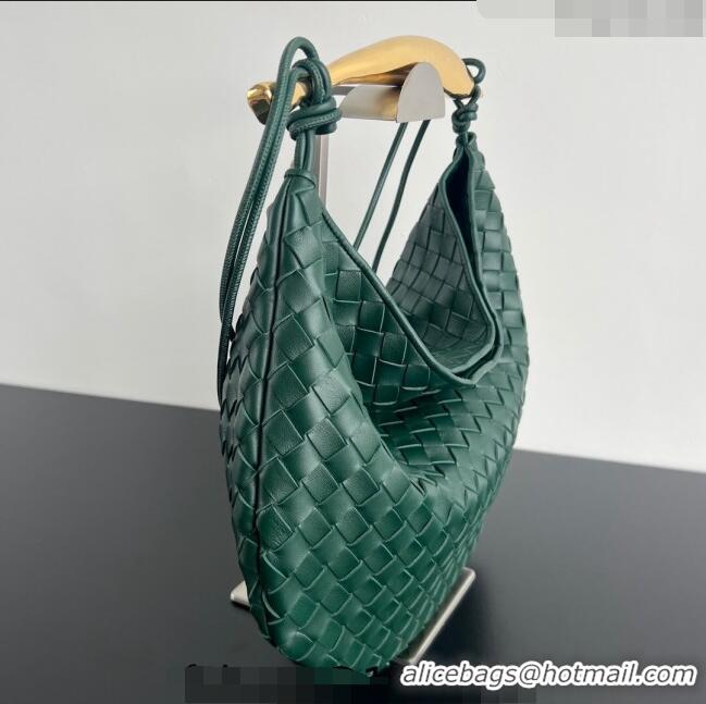 Promotional Bottega Veneta Medium Sardine Bag in Intrecciato Leather 754988 Emerald Green 2024