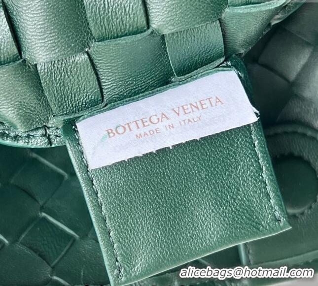 Promotional Bottega Veneta Medium Sardine Bag in Intrecciato Leather 754988 Emerald Green 2024