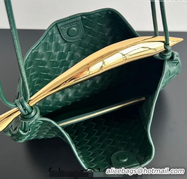 Promotional Bottega Veneta Medium Sardine Bag in Intrecciato Leather 754988 Emerald Green 2024