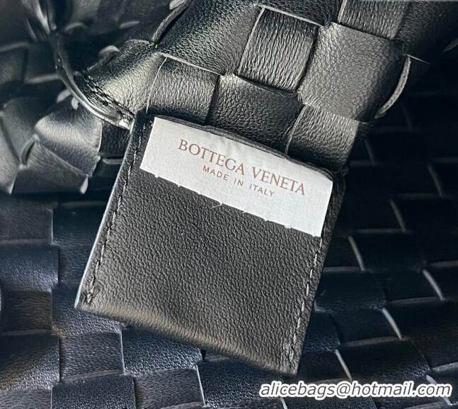 Free Shipping Bottega Veneta Medium Sardine Bag in Intrecciato Leather 754988 Black 2024