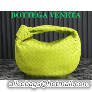 Buy Luxury Bottega Veneta Teen Jodie Hobo Bag 690225 Neon Yellow 2024