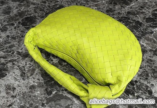 Buy Luxury Bottega Veneta Teen Jodie Hobo Bag 690225 Neon Yellow 2024