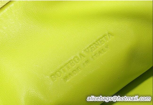 Buy Luxury Bottega Veneta Teen Jodie Hobo Bag 690225 Neon Yellow 2024