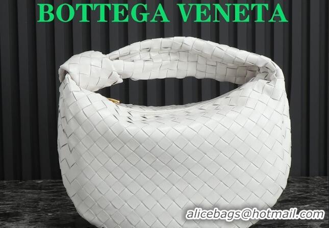 Sophisticated Grade Bottega Veneta Teen Jodie Hobo Bag 690225 White 2024