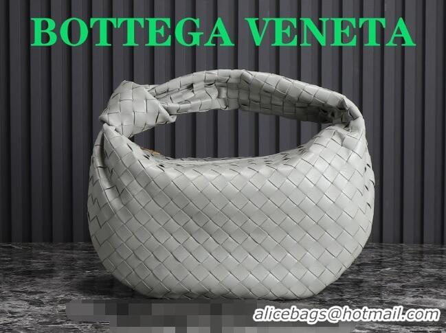 Buy New Cheap Bottega Veneta Teen Jodie Hobo Bag 690225 Light Grey 2024