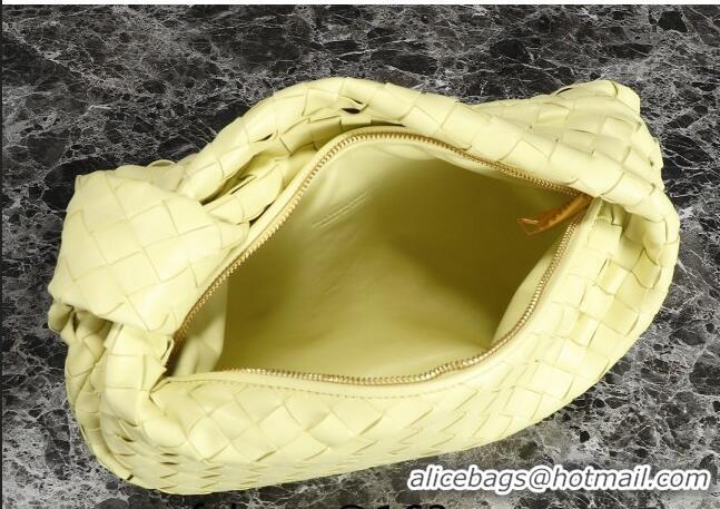 Low Cost Bottega Veneta Teen Jodie Hobo Bag 690225 Light Yellow 2024