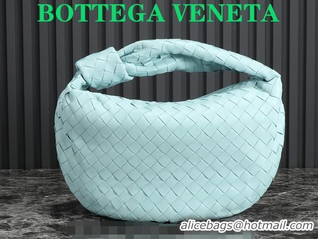 Particularly Recommended Bottega Veneta Teen Jodie Hobo Bag 690225 Light Blue 2024