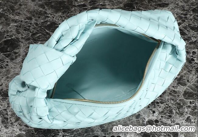 Particularly Recommended Bottega Veneta Teen Jodie Hobo Bag 690225 Light Blue 2024