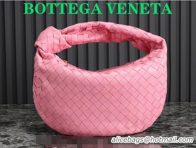 Top Quality Bottega Veneta Teen Jodie Hobo Bag 690225 Light Pink 2024