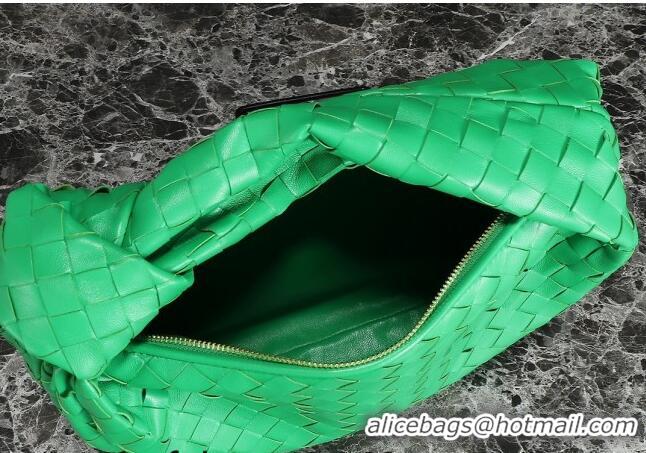 Most Popular Bottega Veneta Teen Jodie Hobo Bag 690225 Green 2024