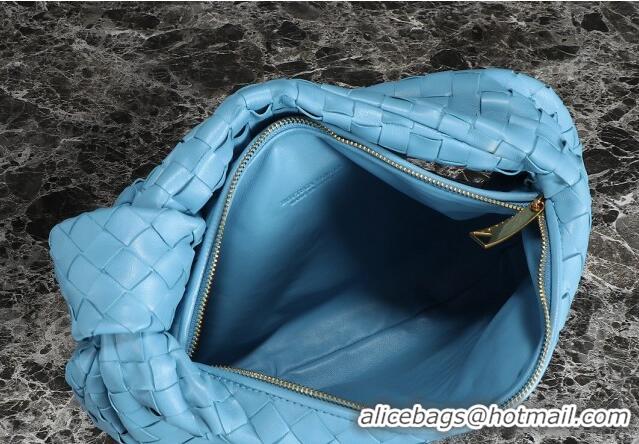 Top Quality Bottega Veneta Teen Jodie Hobo Bag 690225 Blue 2024