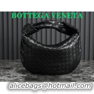 New Release Creation Bottega Veneta Teen Jodie Hobo Bag 690225 Black/Silver 2024