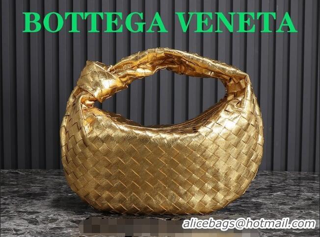 Modern Grade Bottega Veneta Teen Jodie Hobo Bag 690225 Gold-Tone 2024