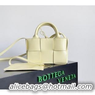 Popular Style Bottega Veneta Candy Arco Tote Bag 729029 Light Yellow 2024