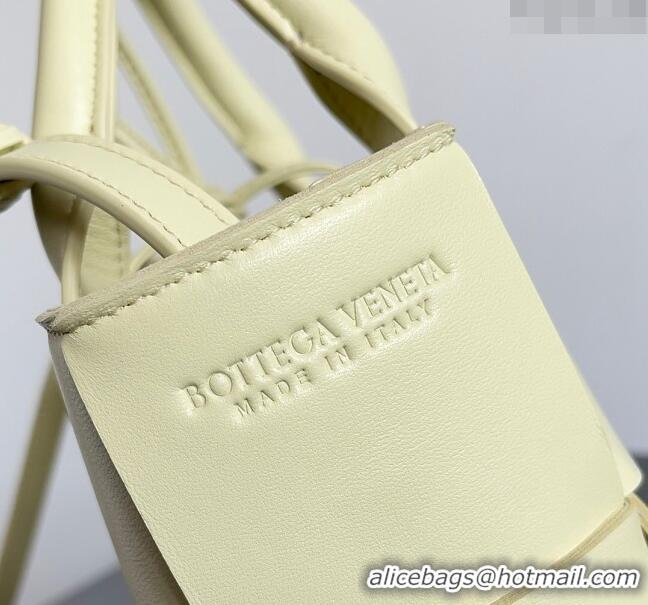 Popular Style Bottega Veneta Candy Arco Tote Bag 729029 Light Yellow 2024