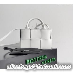 Famous Brand Bottega Veneta Candy Arco Tote Bag 729029 White 2024