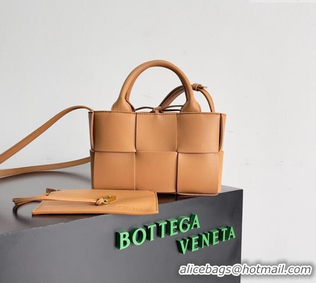 Traditional Discount Bottega Veneta Candy Arco Tote Bag 729029 Light Brown 2024