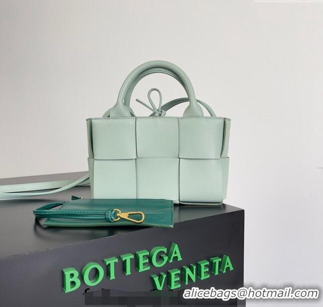 Classic Luxurious Bottega Veneta Candy Arco Tote Bag 729029 Light Green 2024