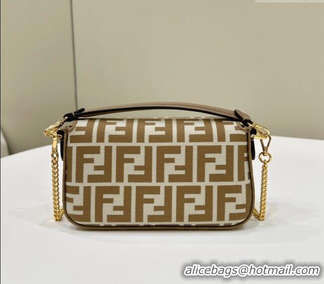 Low Price Fendi Baguette Mini Bag in Pequin striped and Beige FF fabric 8660 2024