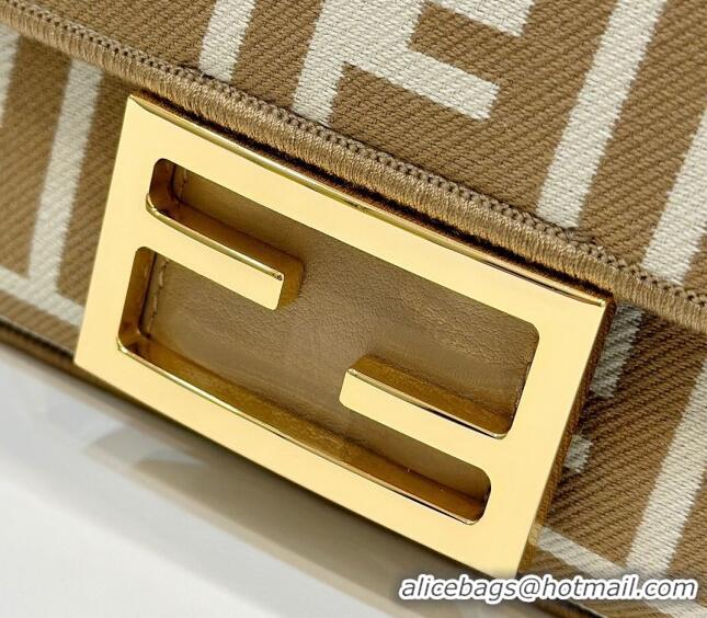 Low Price Fendi Baguette Mini Bag in Pequin striped and Beige FF fabric 8660 2024