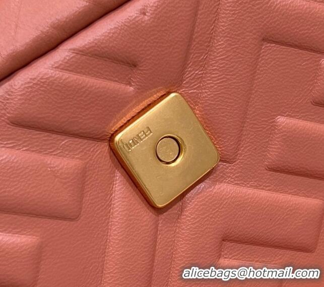 Affordable Price Fendi Baguette Mini Nappa Leather Bag 0135S Shrimp Pink 2024 Top Quality