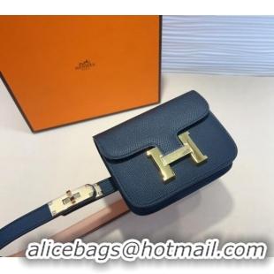 Famous Brand Hermes Kelly Buckle Pouch Belt in Grained Calfskin with Gold Hardware 0706 Black 2024