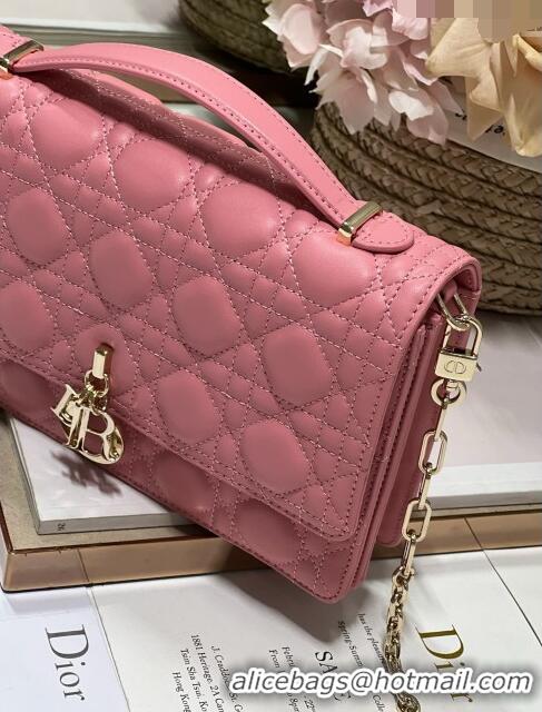 Inexpensive Dior My Dior Top Handle Bag in Latte Cannage Lambskin 0997 Pink 2024