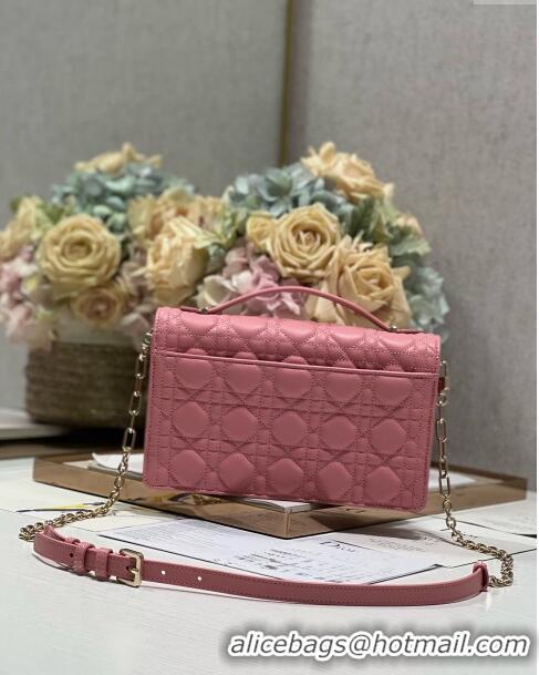 Inexpensive Dior My Dior Top Handle Bag in Latte Cannage Lambskin 0997 Pink 2024