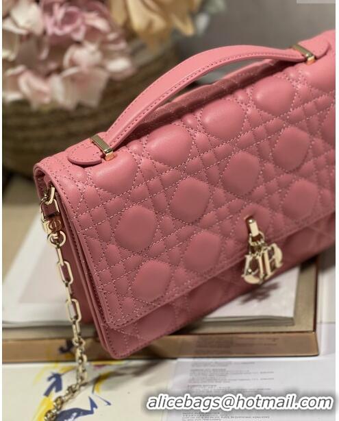 Inexpensive Dior My Dior Top Handle Bag in Latte Cannage Lambskin 0997 Pink 2024