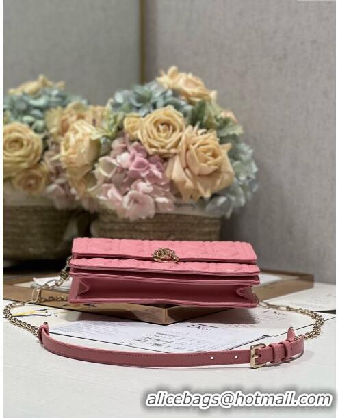 Inexpensive Dior My Dior Top Handle Bag in Latte Cannage Lambskin 0997 Pink 2024