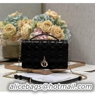 Super Quality Dior My Dior Top Handle Bag in Latte Cannage Lambskin 0997 Black 2024