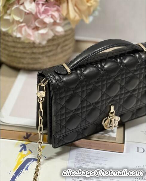 Super Quality Dior My Dior Top Handle Bag in Latte Cannage Lambskin 0997 Black 2024