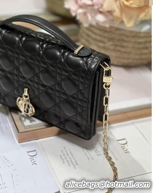 Super Quality Dior My Dior Top Handle Bag in Latte Cannage Lambskin 0997 Black 2024