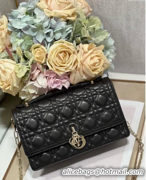 Super Quality Dior My Dior Top Handle Bag in Latte Cannage Lambskin 0997 Black 2024