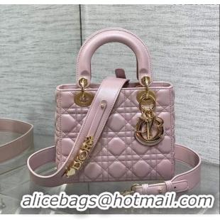 Trendy Design Dior Small Lady My ABCDior Bag in Pearlescent Cannage Lambskin CD0302 Pink 2024