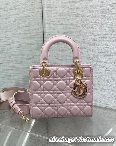 Trendy Design Dior Small Lady My ABCDior Bag in Pearlescent Cannage Lambskin CD0302 Pink 2024