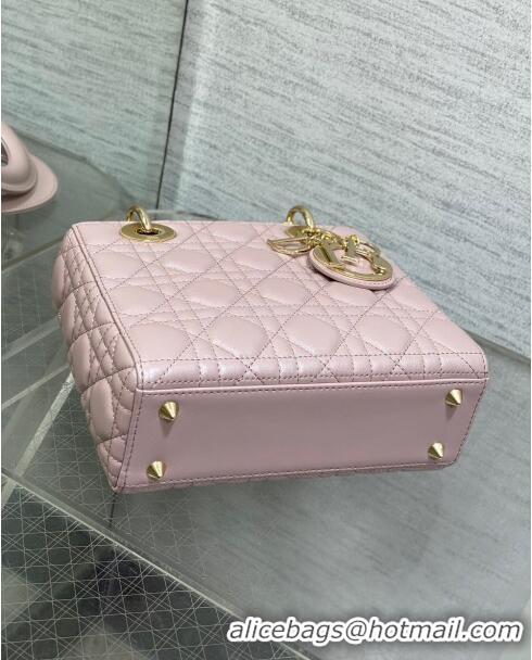 Trendy Design Dior Small Lady My ABCDior Bag in Pearlescent Cannage Lambskin CD0302 Pink 2024