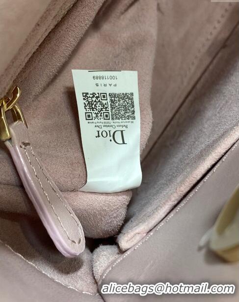 Trendy Design Dior Small Lady My ABCDior Bag in Pearlescent Cannage Lambskin CD0302 Pink 2024